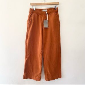 Everlane Wide Leg Track Pants Sz Small Rust Orange